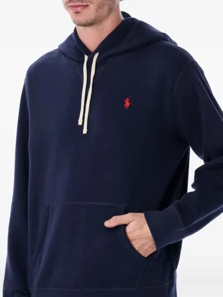 Суитчър Polo Ralph Lauren бродиран с връзки без ръкави бяло