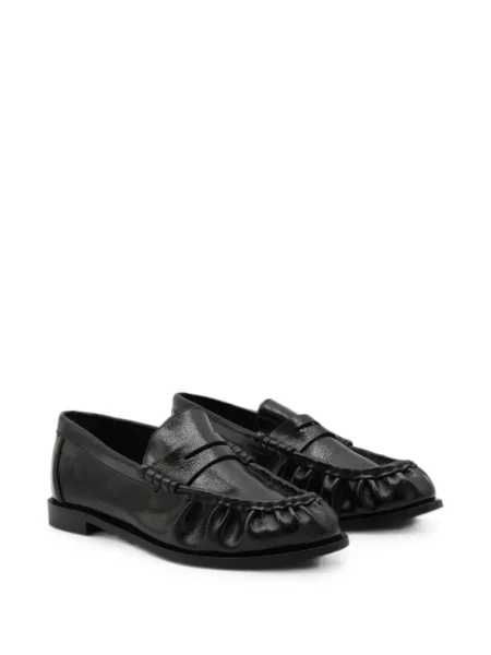 Pantofi loafer Rag & Bone din piele cu volane negru