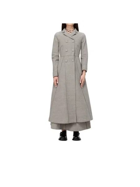 Płaszcz Moschino wełniany szary