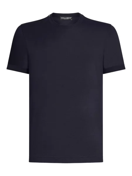 Tricou Dolce & Gabbana de mătase albastru