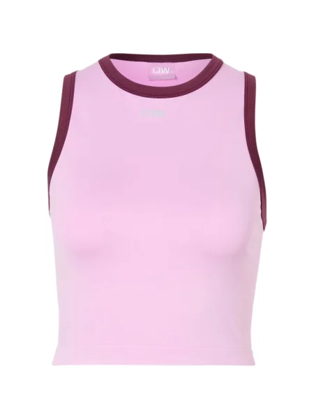 ICANIWILL Športový top Mirage svetloružová / burgundská