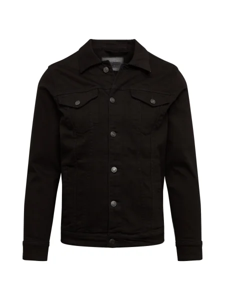 Denim Project Přechodná bunda Kash džínovina černá