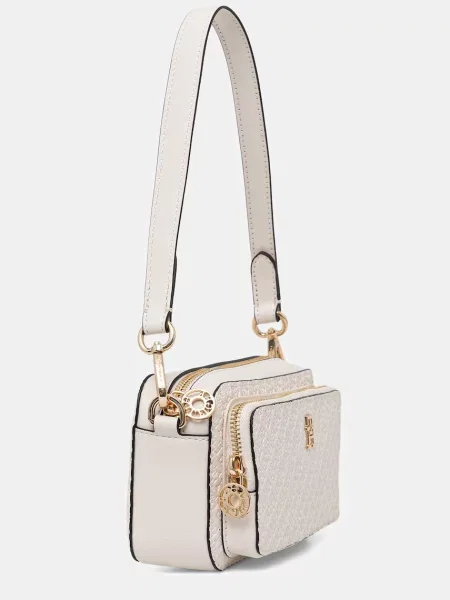 Tommy Hilfiger Kabelka Th Daily Camera Bag Mono Biela béžová