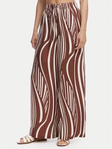 Seafolly Pantaloni din Coastline Wide Leg maro