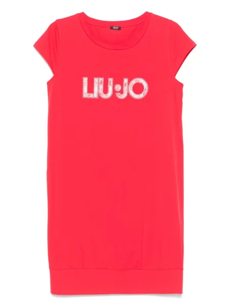 Mała sukienka mini Liu Jo z nadrukiem garniturowa czerwona