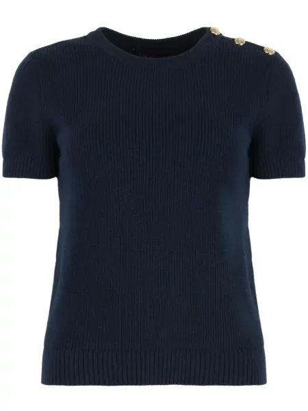 Tricou Lauren Ralph Lauren tricotate albastru