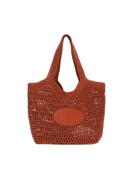 Shopperka Tod's skórzana czerwona