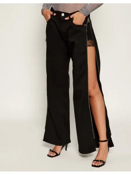 Pinko Farmer WANDA | Relaxed fit selyem hozzáadásával fekete