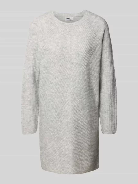 Sukienka z dzianiny o kroju relaxed fit o prążkowanej fakturze model ‘CAROL’ Only