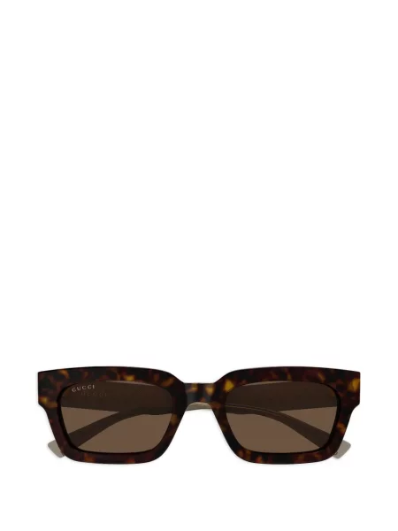 Ochelari de soare Gucci Eyewear cu imprimeu geometric maro