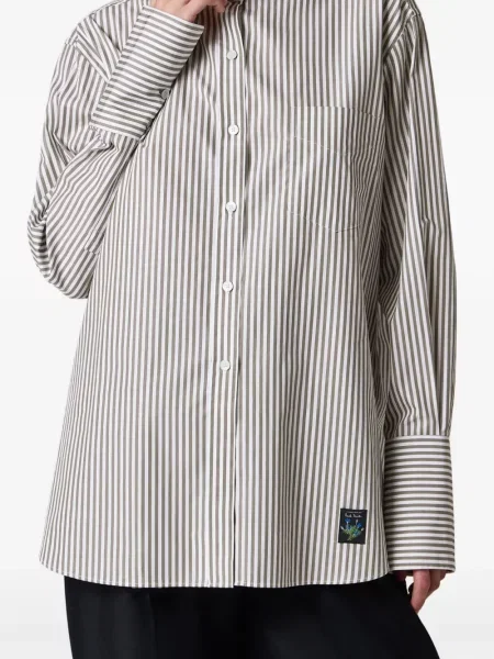 Cămașă Paul Smith cu dungi verde