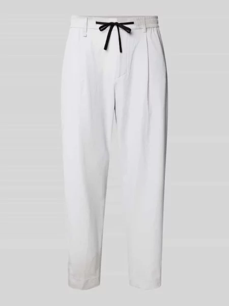 Spodnie o kroju tapered fit z tunelem model ‘CONVERT PLEAT’ Boss Green