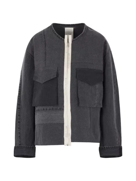 Kurtka Kuro asymetryczna szara