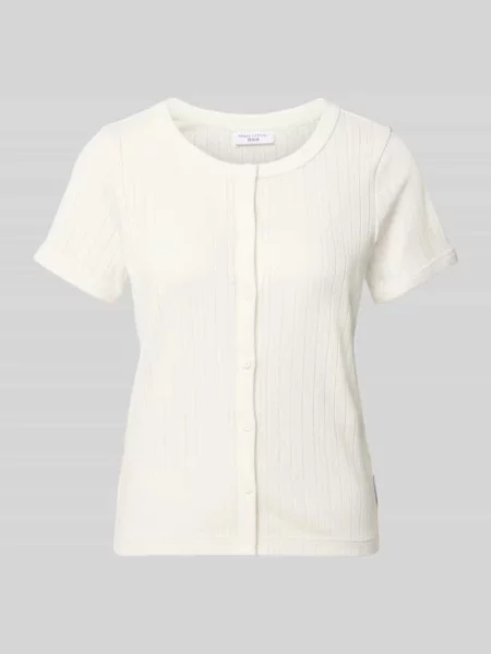 Męski t-shirt o kroju regular fit z czystej bawełny Marc O'polo Denim biała
