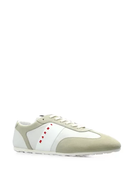 Sneakerși Marni cu imagine alb