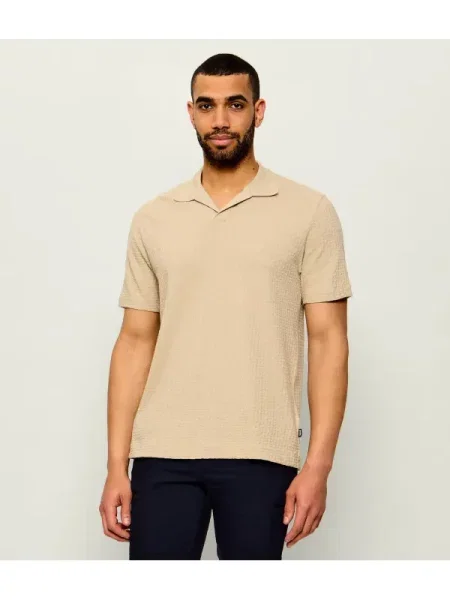 Tricou polo Boss Black negru