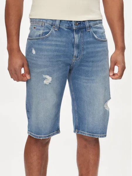 Tommy Jeans Kratke traperice Ronnie plava