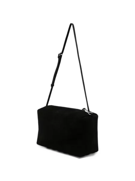 Geantă Low Classic din piele de căprioară clasică negru