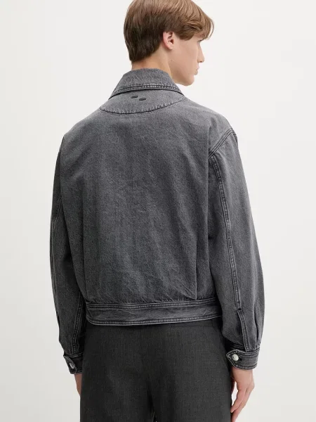Filling Pieces farmerdzseki férfi farmer Denim Washed szürke