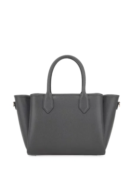 Shopper kabelka Emporio Armani s autogramem šedá