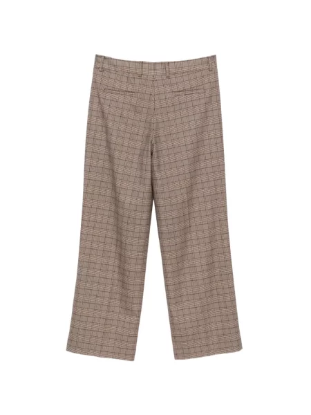 Pantaloni Aniye By în carouri maro