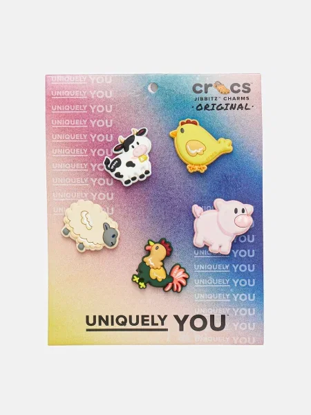 Значки за обувки Crocs Farm Friend Animals 5 броя