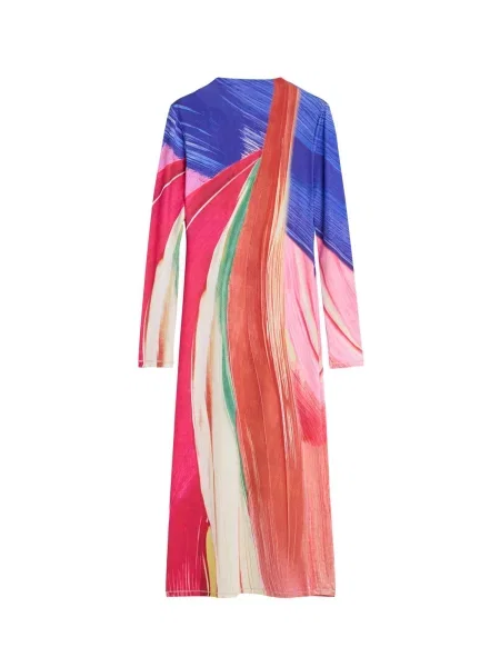 Desigual Rochie regal / verde petrol / portocaliu mandarină / roz închis albastru