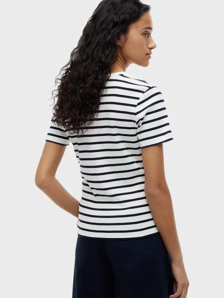 Футболка Tommy Hilfiger в полоску белая