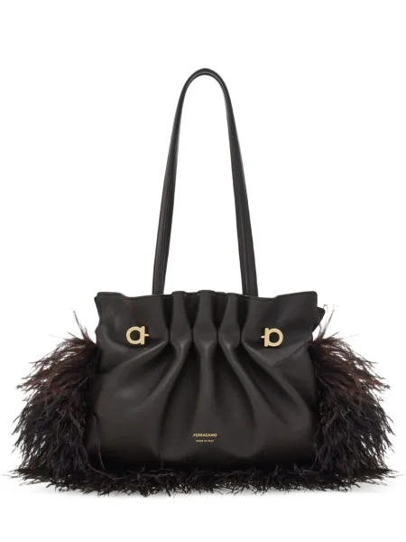 Geantă Ferragamo fără armătură maro