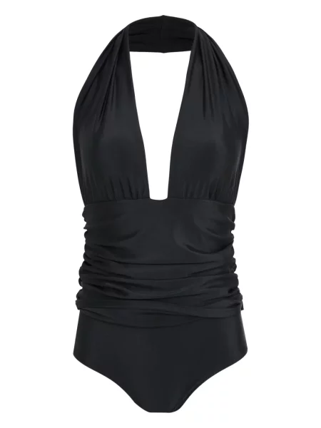 Costum de baie Amir Slama drapat negru