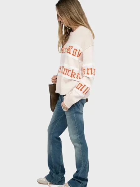 Смугастий светр Zadig&voltaire рожевий