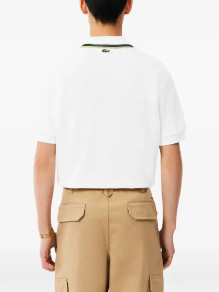 Tricou polo Lacoste alb