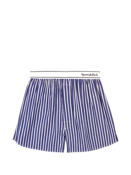Pantaloni scurți Sporty & Rich cu dungi albastru