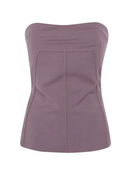 Top Rick Owens fără bretele violet