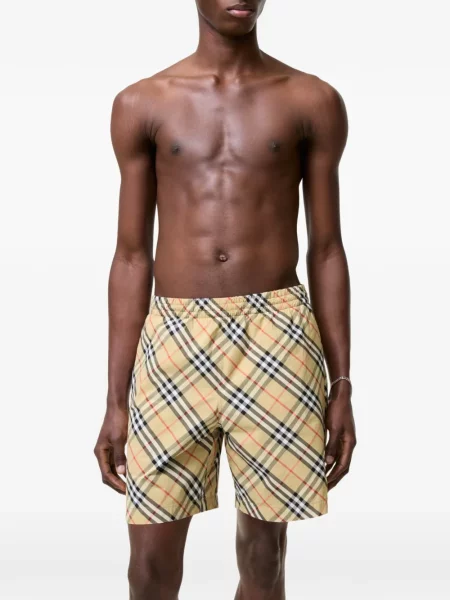 Slip de baie Burberry în carouri
