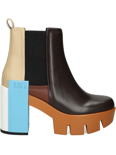 Botine chelsea United Nude din piele maro