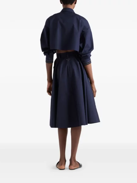 Kurtka Prada popelinowa niebieska