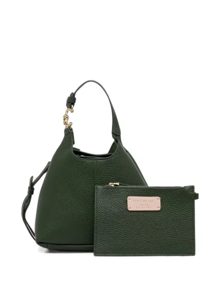 Geantă shopper Coccinelle din piele verde