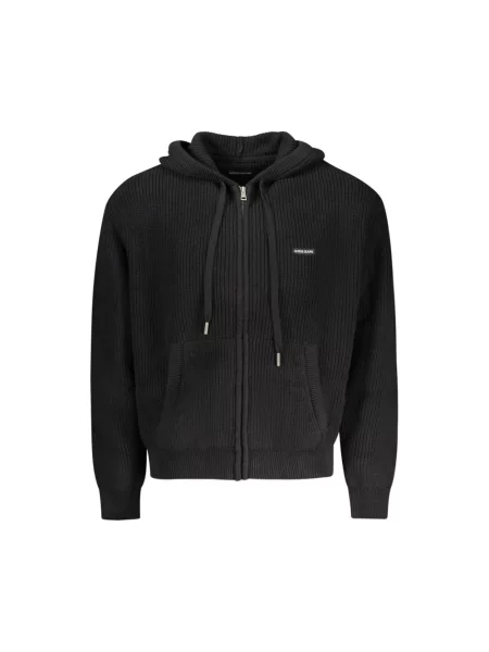 Długi kardigan Guess z kapturem czarny