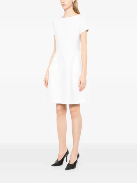 Rochie mini Jnby cu decolteu barcă alb