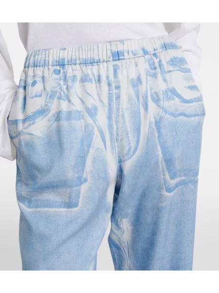 Pantaloni Acne Studios cu imagine albastru