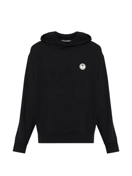 Hanorac cu glugă Palm Angels cu autograf negru