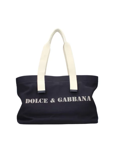 Torba na ramię Dolce&gabbana skórzana niebieska