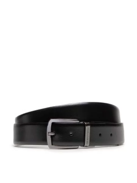 Vyriškas Diržas Emporio Armani Black/Dark Tan juoda