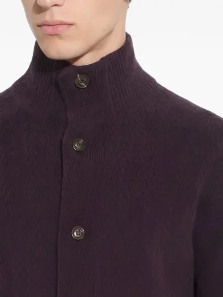 Cardigan Paolo Pecora tricotate violet
