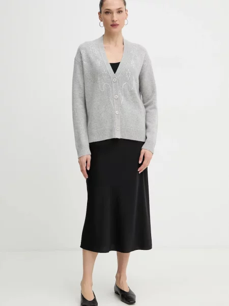 ZADIG&VOLTAIRE kardigan kaszmirowy szary