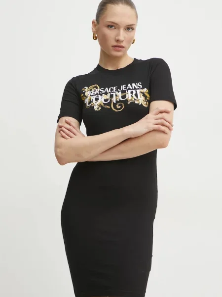 Versace Jeans Couture rochie mini mulata negru