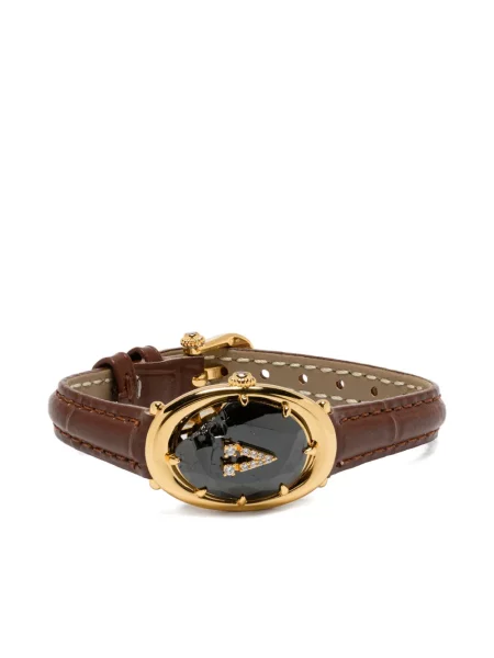 Кожена гривна Yvmin черно