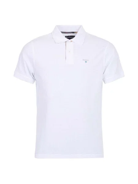 Barbour Polo Tartan Tailored Fit bijela