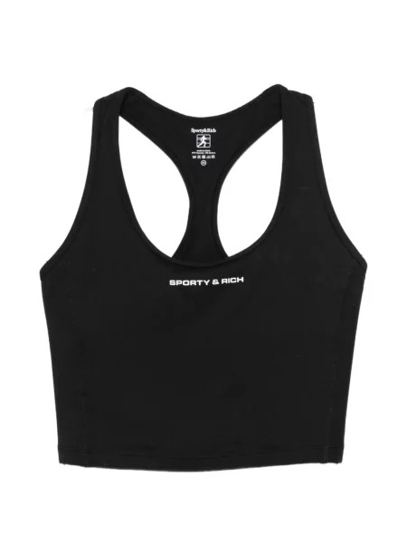 Top Sporty & Rich cu imagine negru